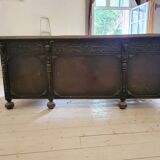 Important antique American desk in carved wood – circa 1900 –