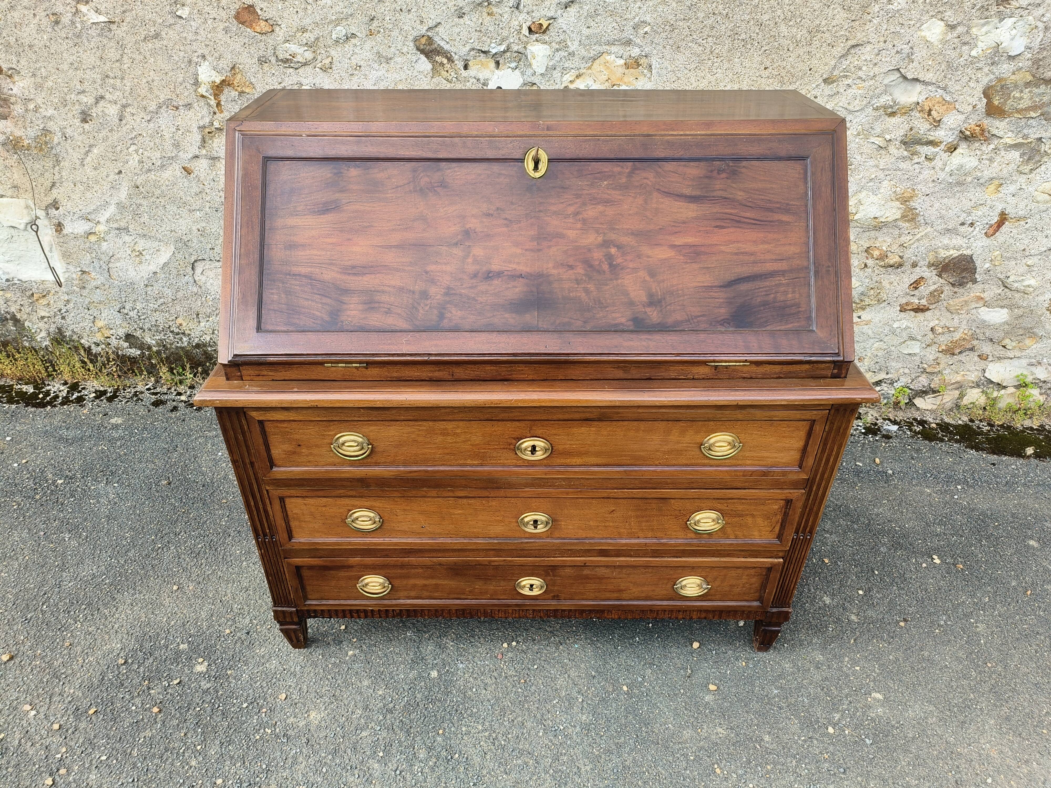 Old sloping secretary / desk