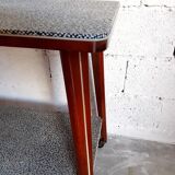 Vintage multifunction service / side table on wooden wheels 50 years 60