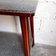 Vintage multifunction service / side table on wooden wheels 50 years 60