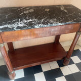 Mahogany console from the Empire period.