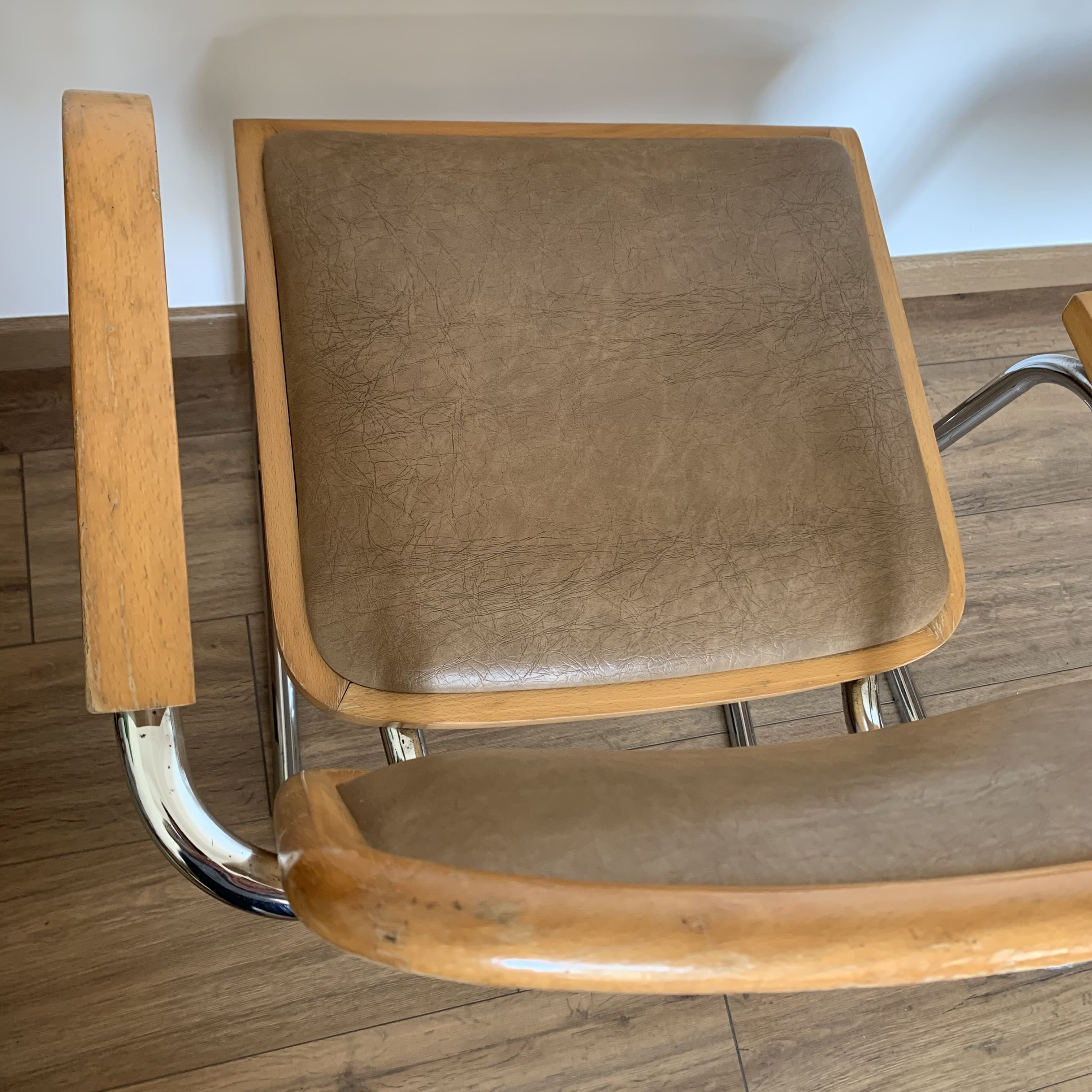 Pair of armchairs B64 by Marcel Breuer