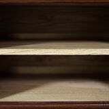 Classic vintage mid-century mahogany buffet with drawers, Danish Scandinavian style, 1970s.