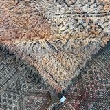 bohemian Berber carpet Boujad salmon in wool