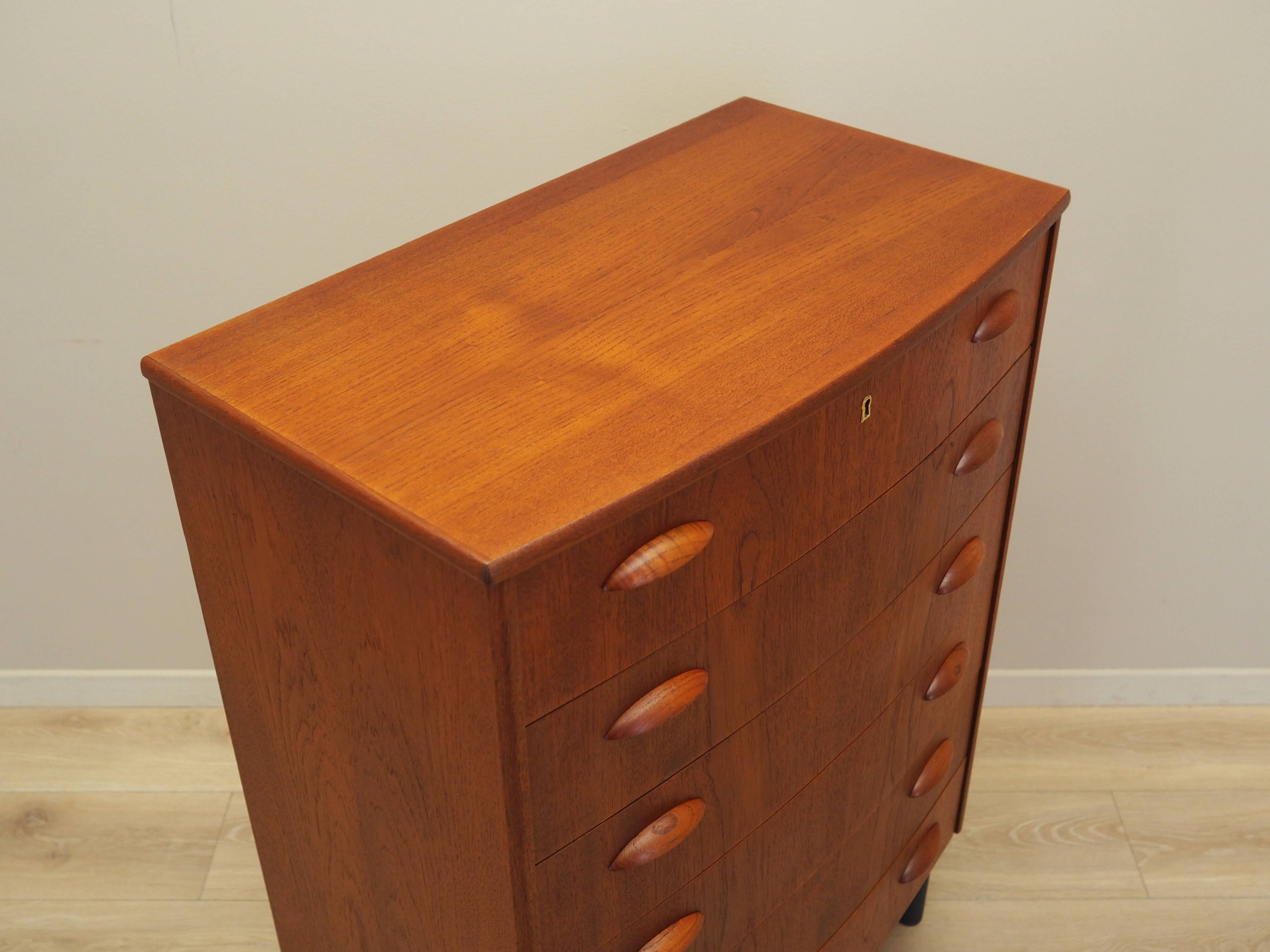 Teak chest of drawers, Danish design, 1970s, production: Denmark