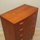Teak chest of drawers, Danish design, 1970s, production: Denmark