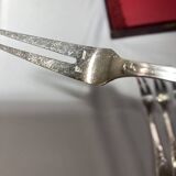 10 snail forks, rocaille model, Ercuis brand