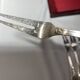 10 snail forks, rocaille model, Ercuis brand