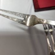 10 snail forks, rocaille model, Ercuis brand