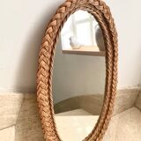 Rattan mirror 3 braids