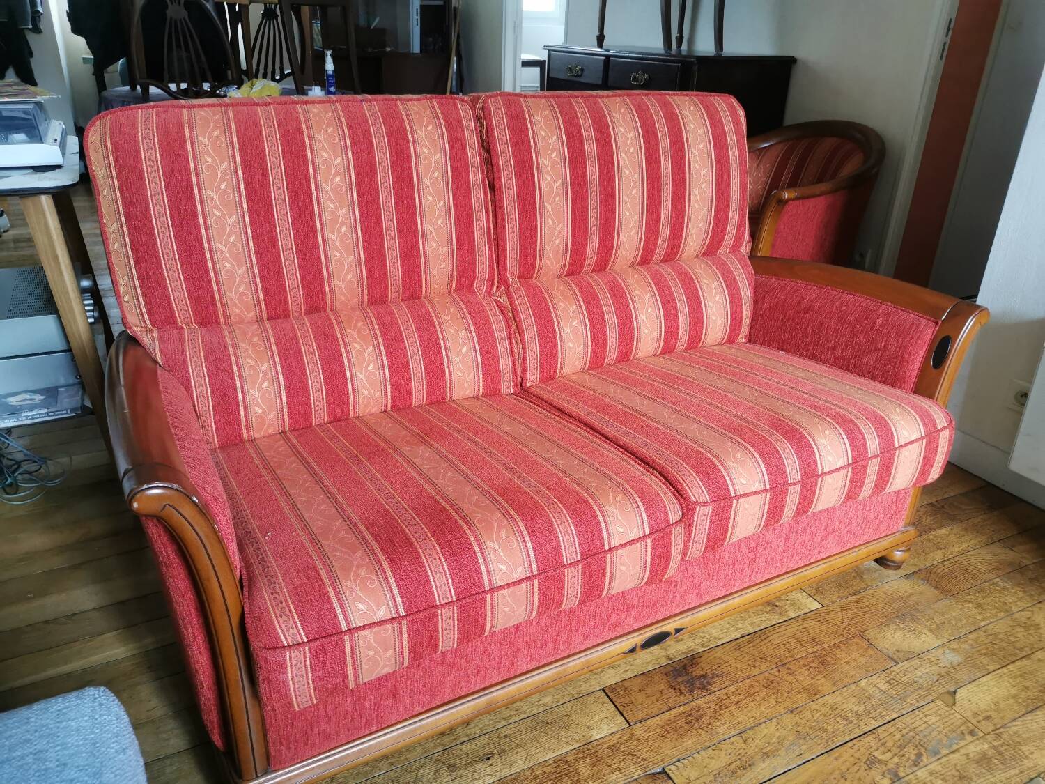 Art deco hotel sofa
