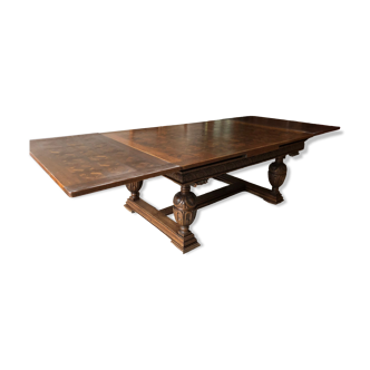 Vintage wooden dining room table