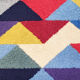 1980s Gorgeous Woolen Rug by Ottavio Missoni called "Pyramid. Limited edition