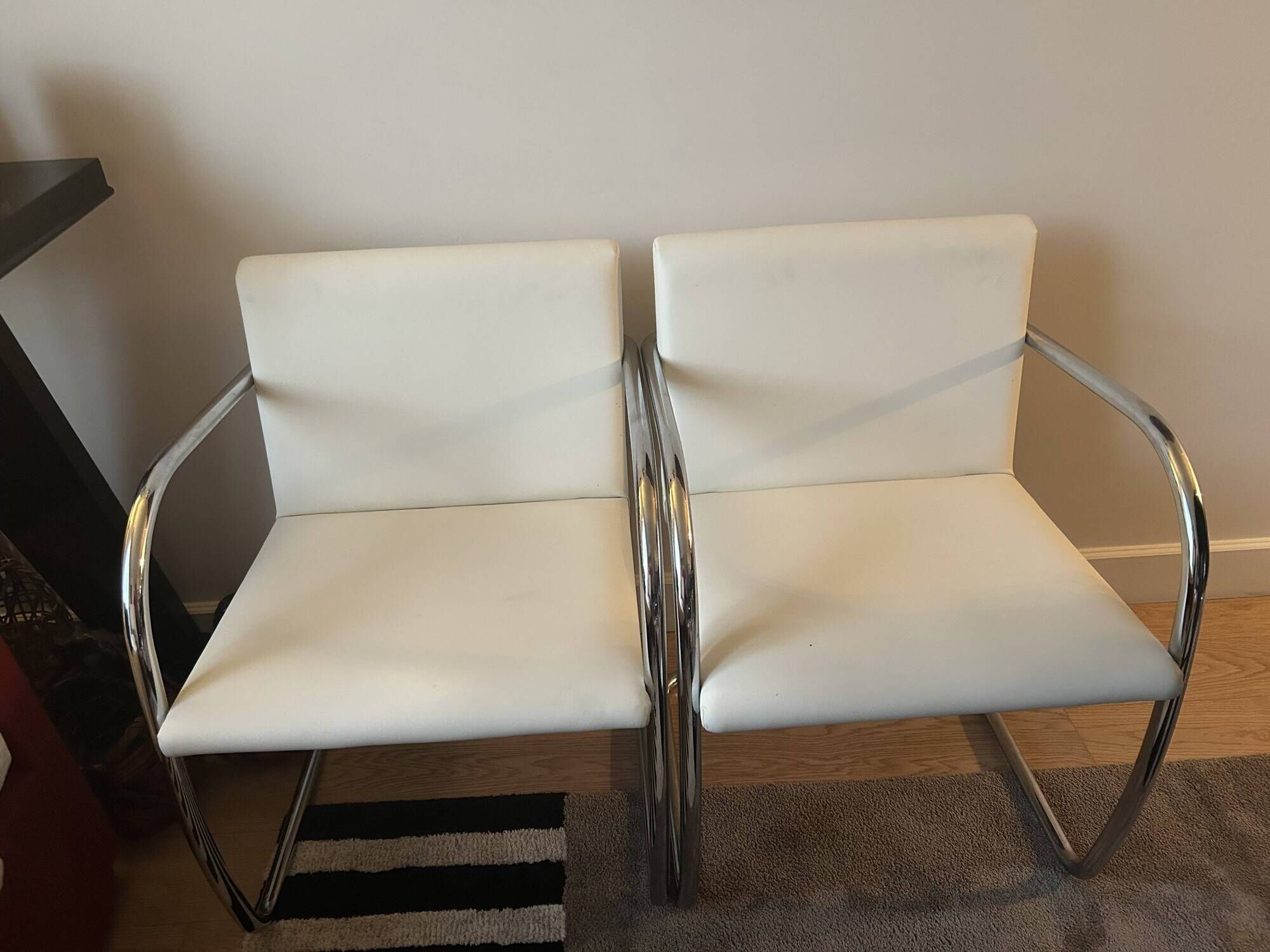 Set of 2 chairs by mies van der rohe