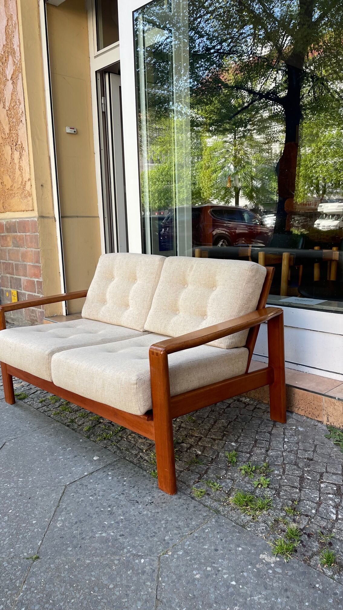 Scandinavian teak sofa from the 60s 70s vintage Danish design