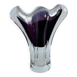 Vintage Mid Century Modern Handmade Murano Italy Glass Vase