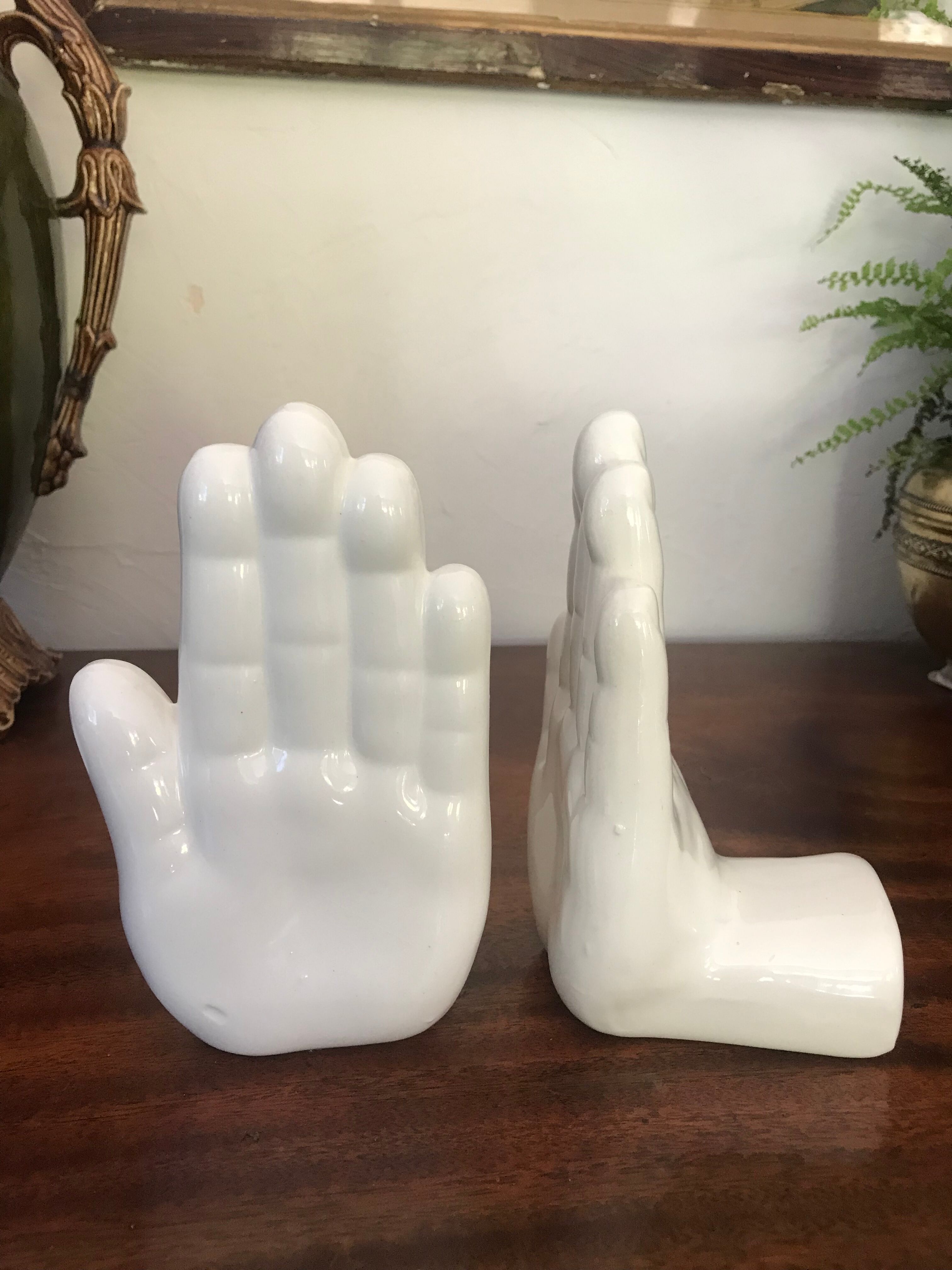 Pair of vintage book clamts