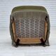 1970s, Danish highback armchair, green furniture velour.