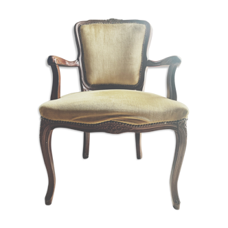 Velvet armchair