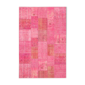 Tapis oriental surteint 200 cm x 300 cm tapis patchwork rose noué