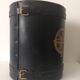 1950 leather paper basket