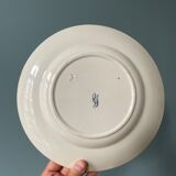 Old round dish Keller and Guérin Lunéville