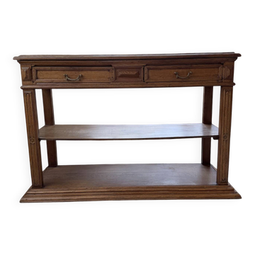 Console drapière en chêne, 19ème