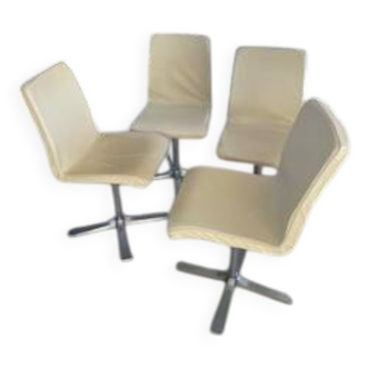 Designer chairs with metal legs
