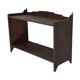 Art Deco wooden wall shelve rack bookshelf in dark wood minimalist