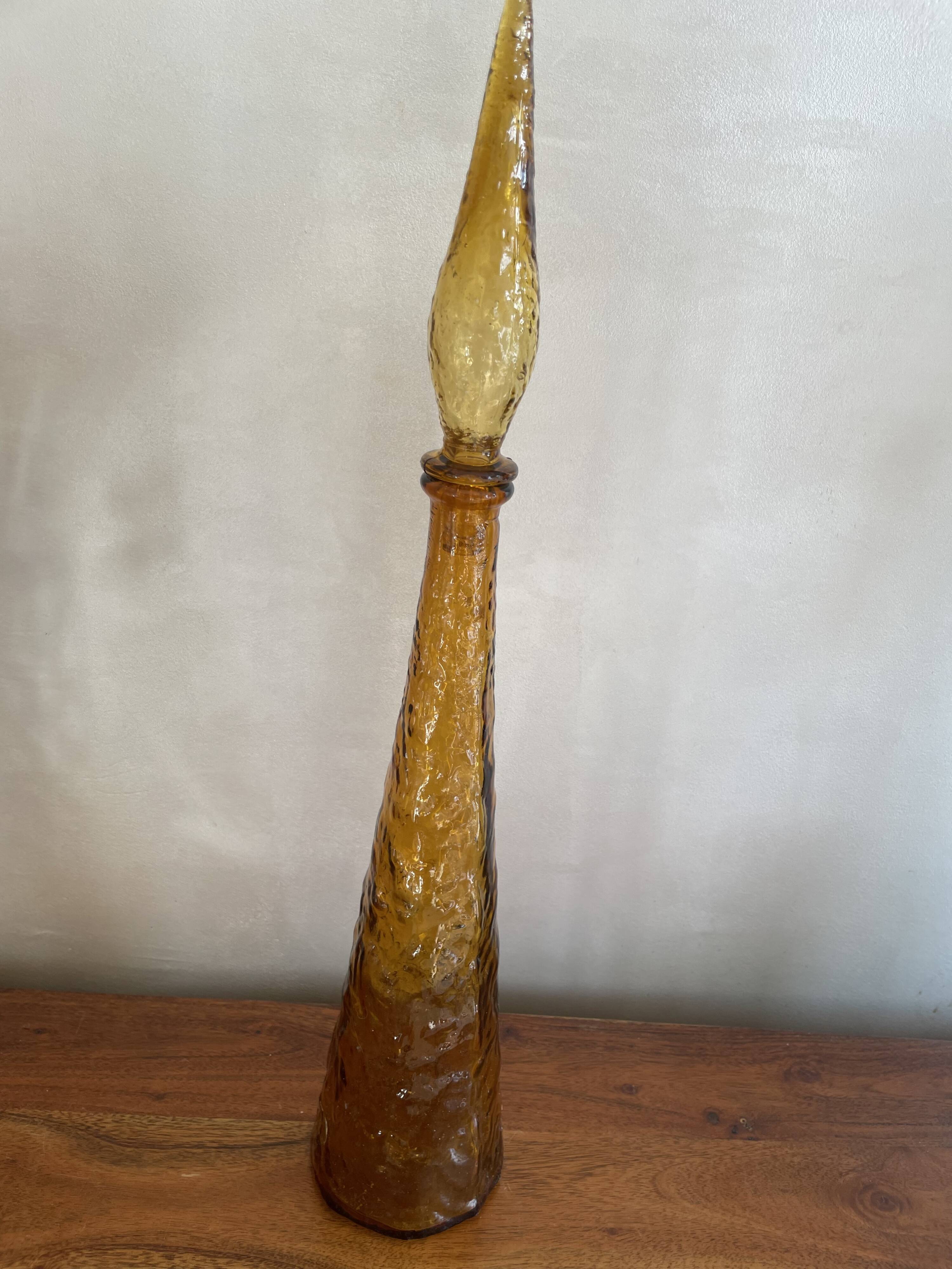 Italian glass carafe from Empoli