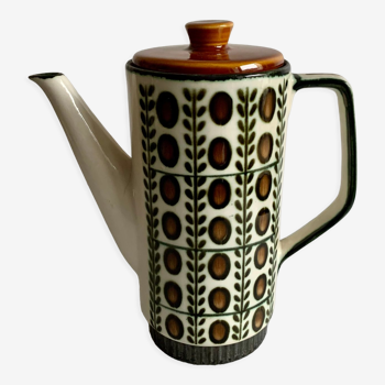 Pottery teapot Boch Rambouillet Noix, 1960s