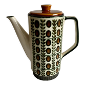 Pottery teapot Boch Rambouillet Noix, 1960s
