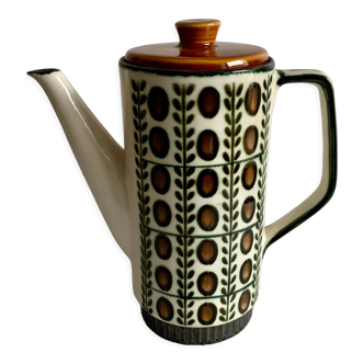 Pottery teapot Boch Rambouillet Noix, 1960s
