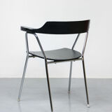 Black model 4455 dining armchairs by Niko Kralj