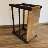 Mulched bench - turned wood