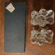 Pair of blown crystal salt shakers – Daum France – 1950s/1970s