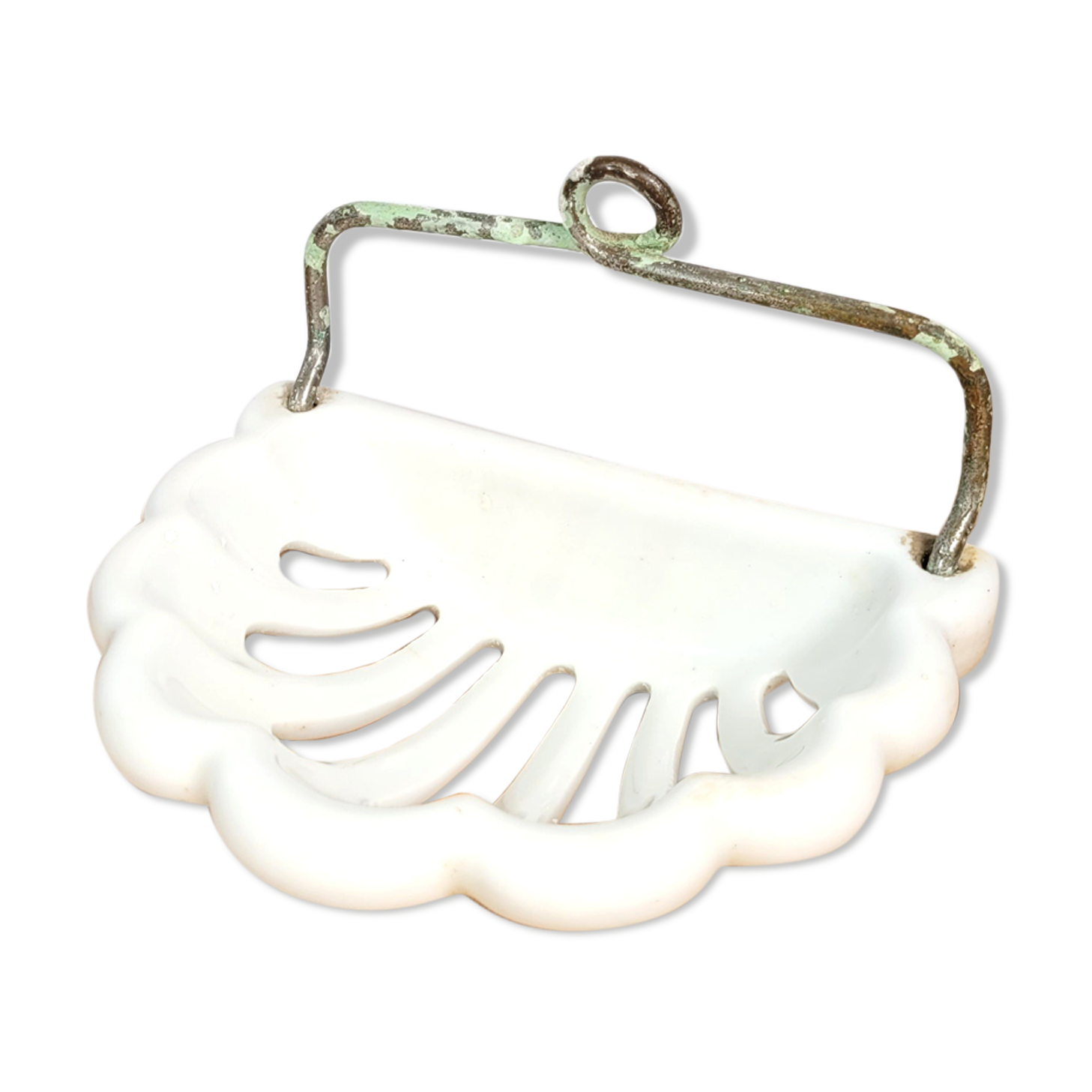 Wall-mounted soap holder ceramic shell