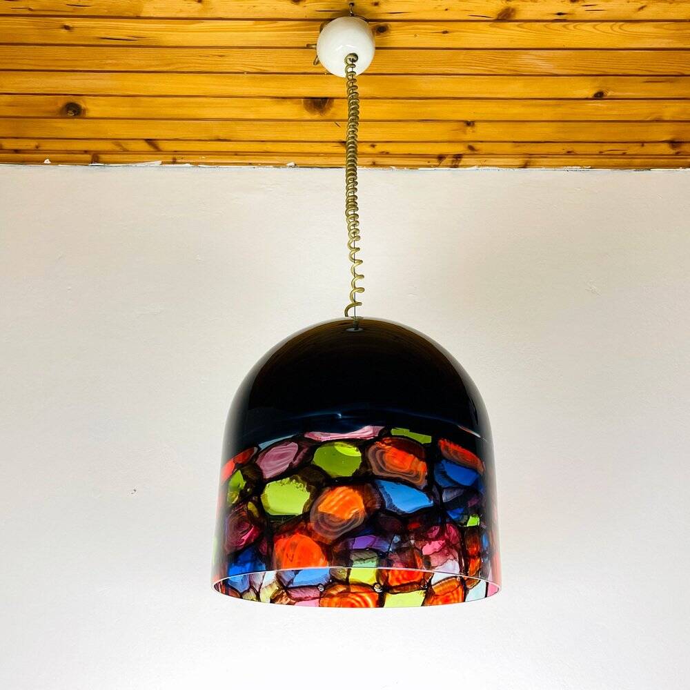 Suspended lamp Tinta by Renato Toso & Note Massari for Leucos, Italy, 1971