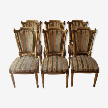 6 chaises Louis XVI