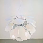 Suspension Discocó blanche par Christophe Mathieu pour Marset, années 2000.