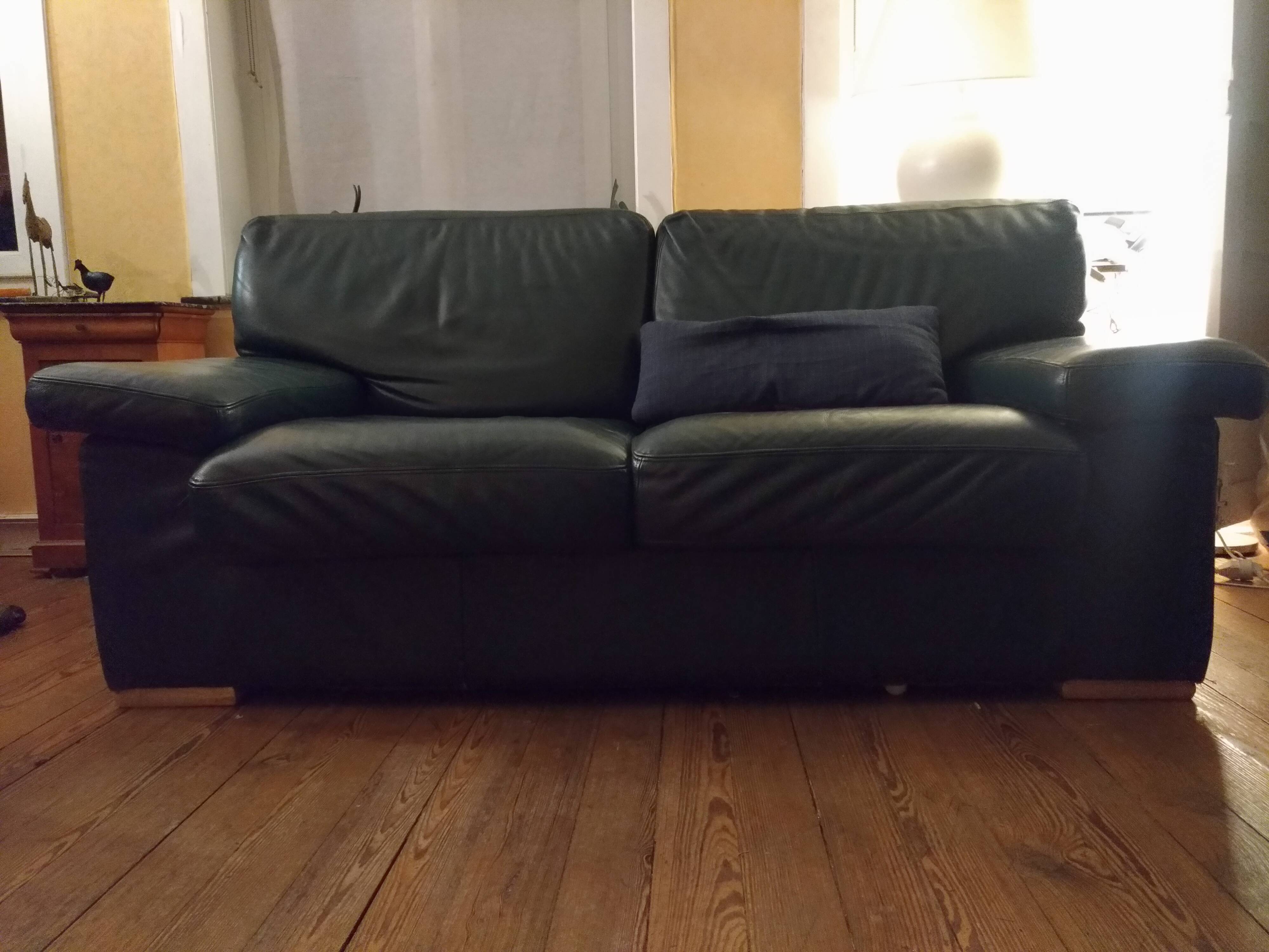 Leather sofa Roche Bobois
