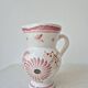 Petit pichet/vase vintage décor florale - Henriot Quimper