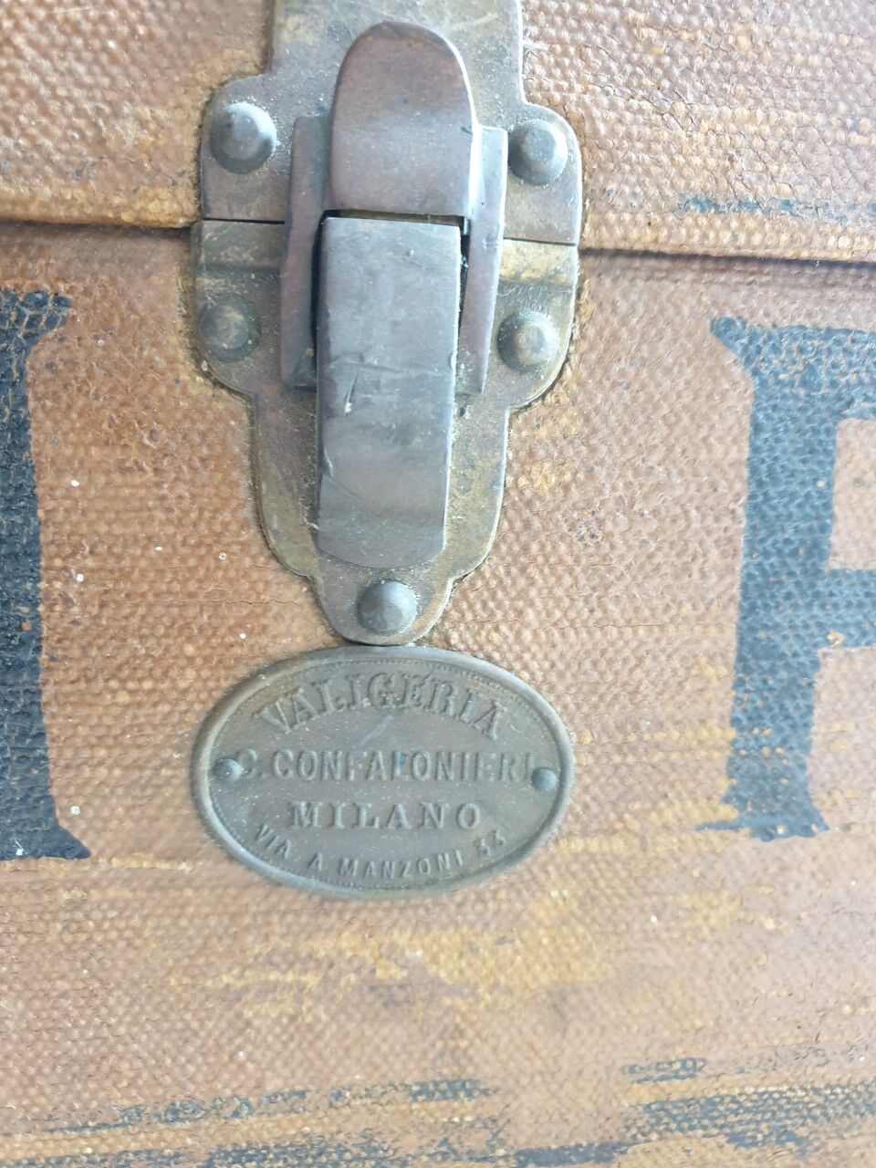 Old travel trunk