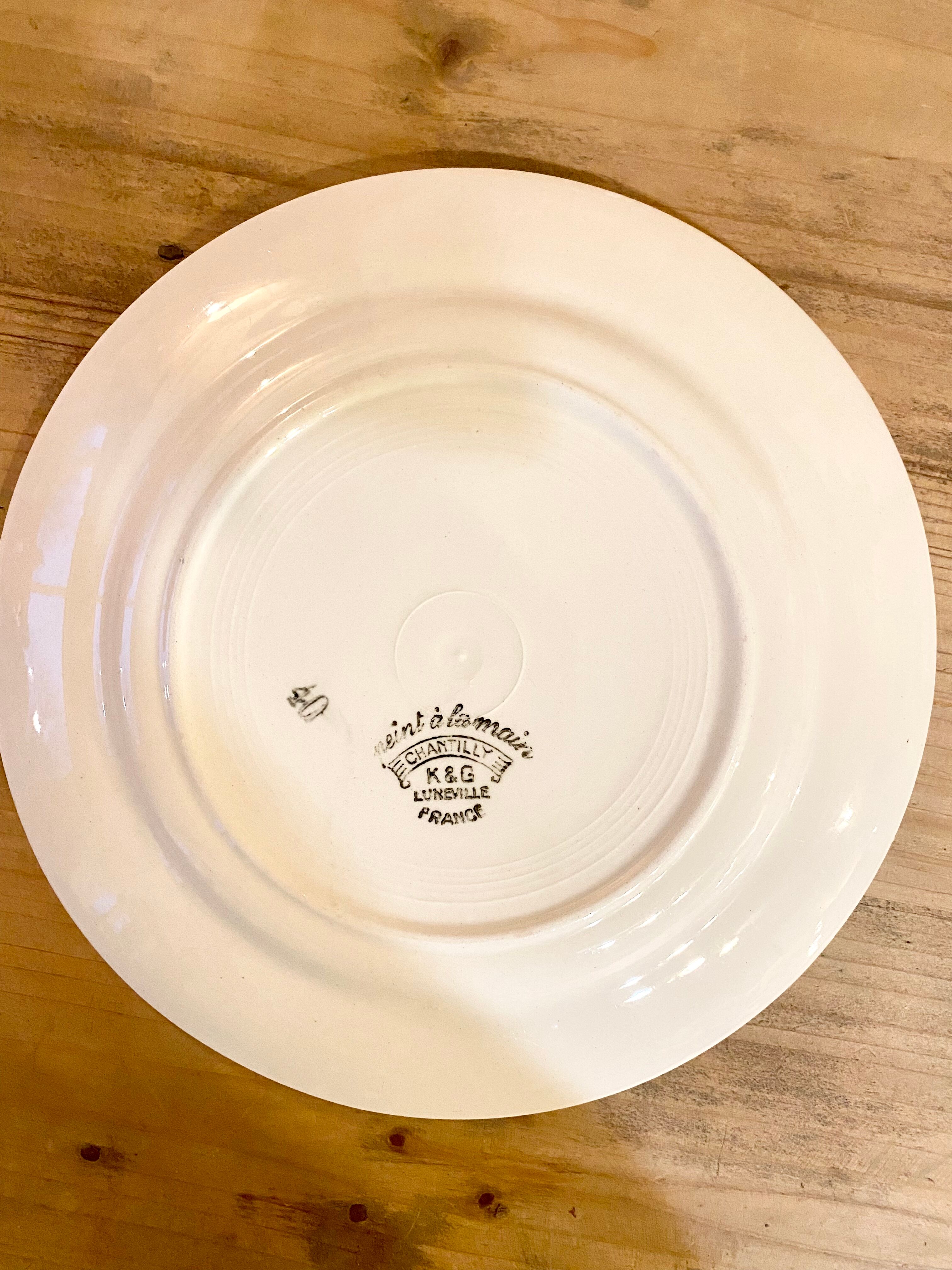 Luneville dessert plates