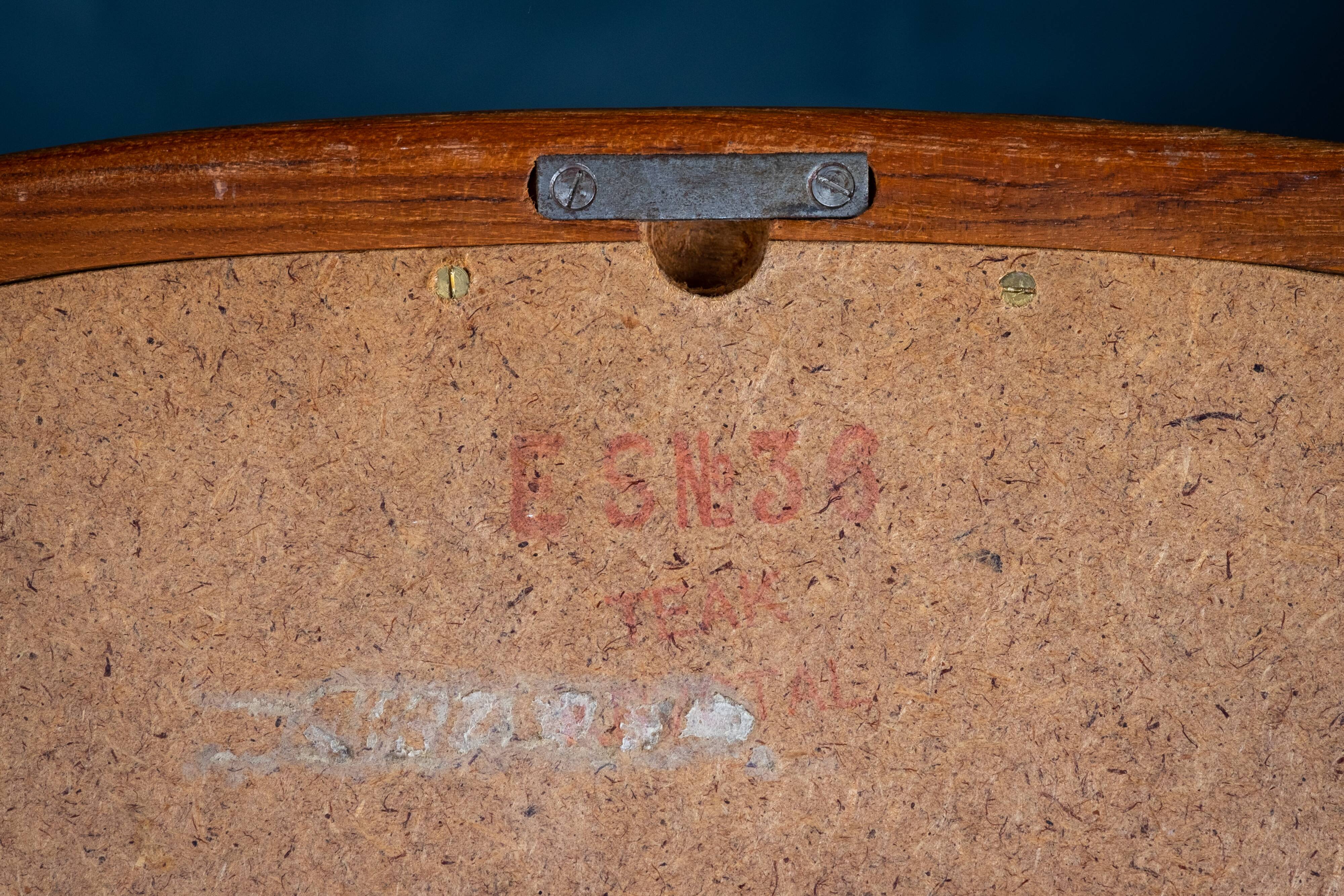 Danish mirror with frame in teak, 1960s