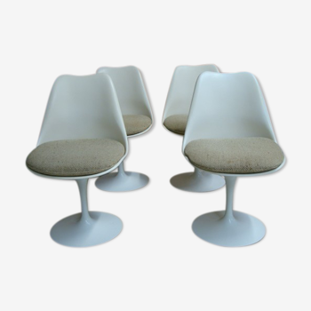 Four tulip chairs Eero Saarinen for Knool