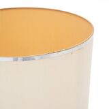 Metal table lamp with fabric shade, 1970s