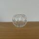Round crystal vase