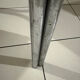Vintage Bauhaus orange triangular stools