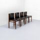 Italian Dining chair set by Tito Agnoli